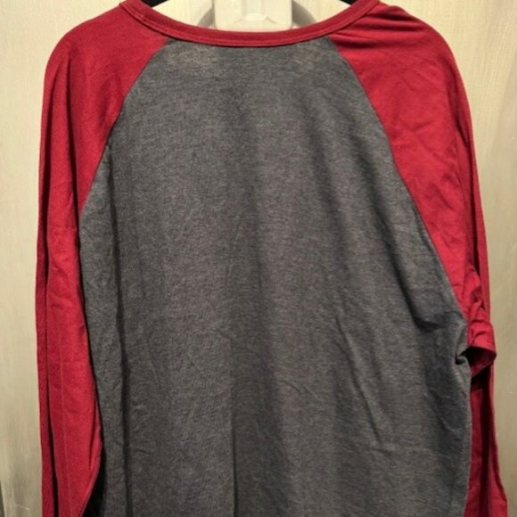 Retro Crew Neck Baseball Shirt, Dynamic Cotton Raglan T Shirt - Picture 14 of 16